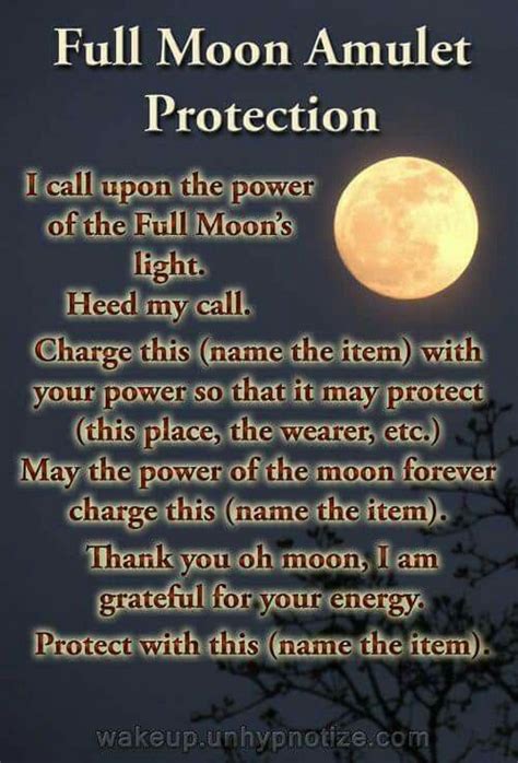Full moon protection spells